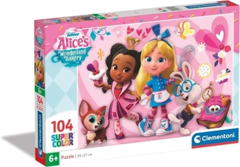 Puzzle 104 Super Kolor Alice`s Wonderland Bakery - Clementoni